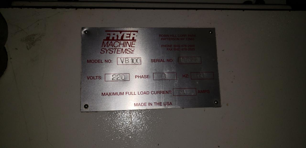 Fryer VB100, Machine ID: 7088